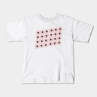 Minimal Interlocking Windmill Pattern Kids T-Shirt